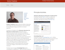 Tablet Screenshot of gordonfreedman.com
